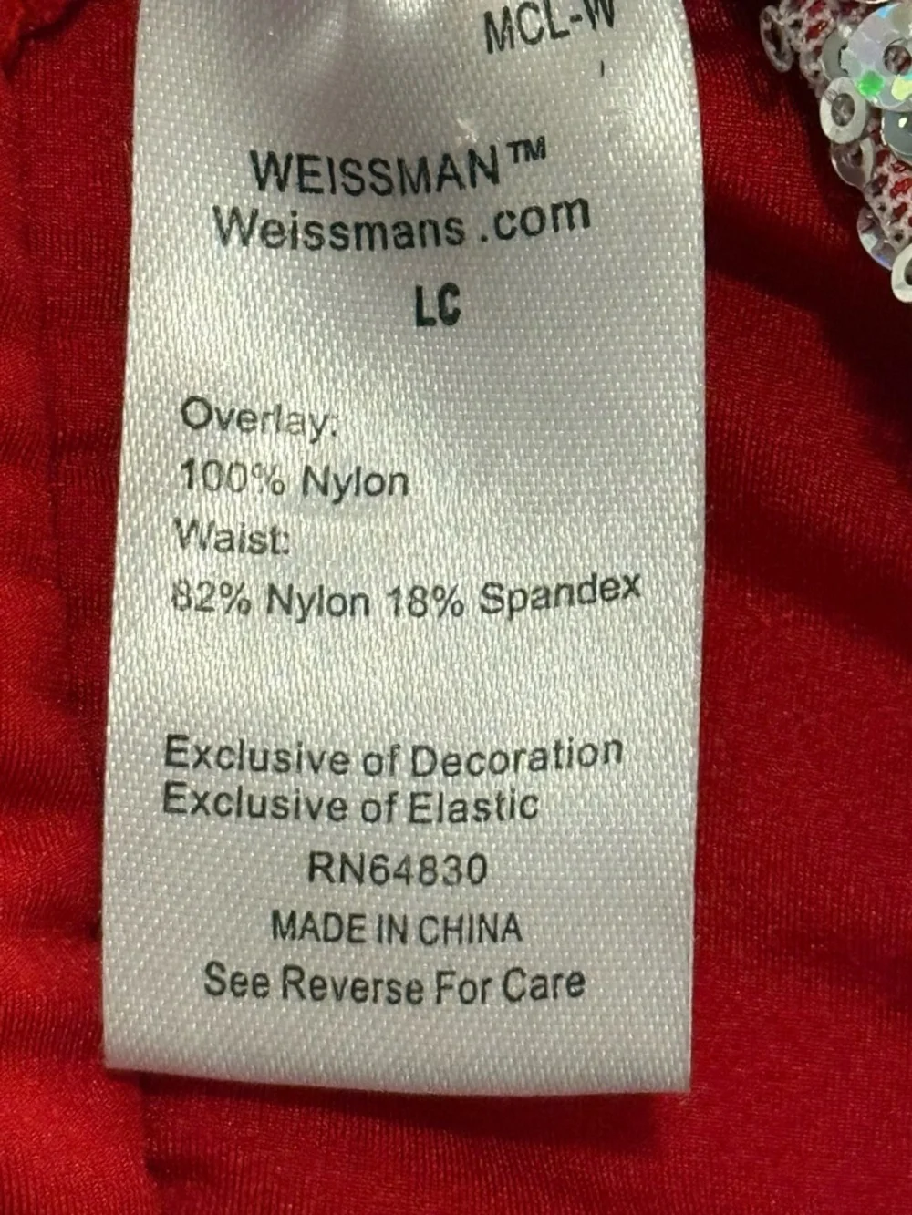 Weissman Child’s Large Red Sequin Fringe Dance Costume - Picture 12 of 13